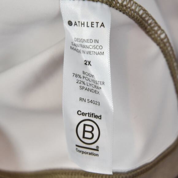 Athleta Shanti Watercolor Stripe Crop, 2X, NWT - Picture 7 of 7